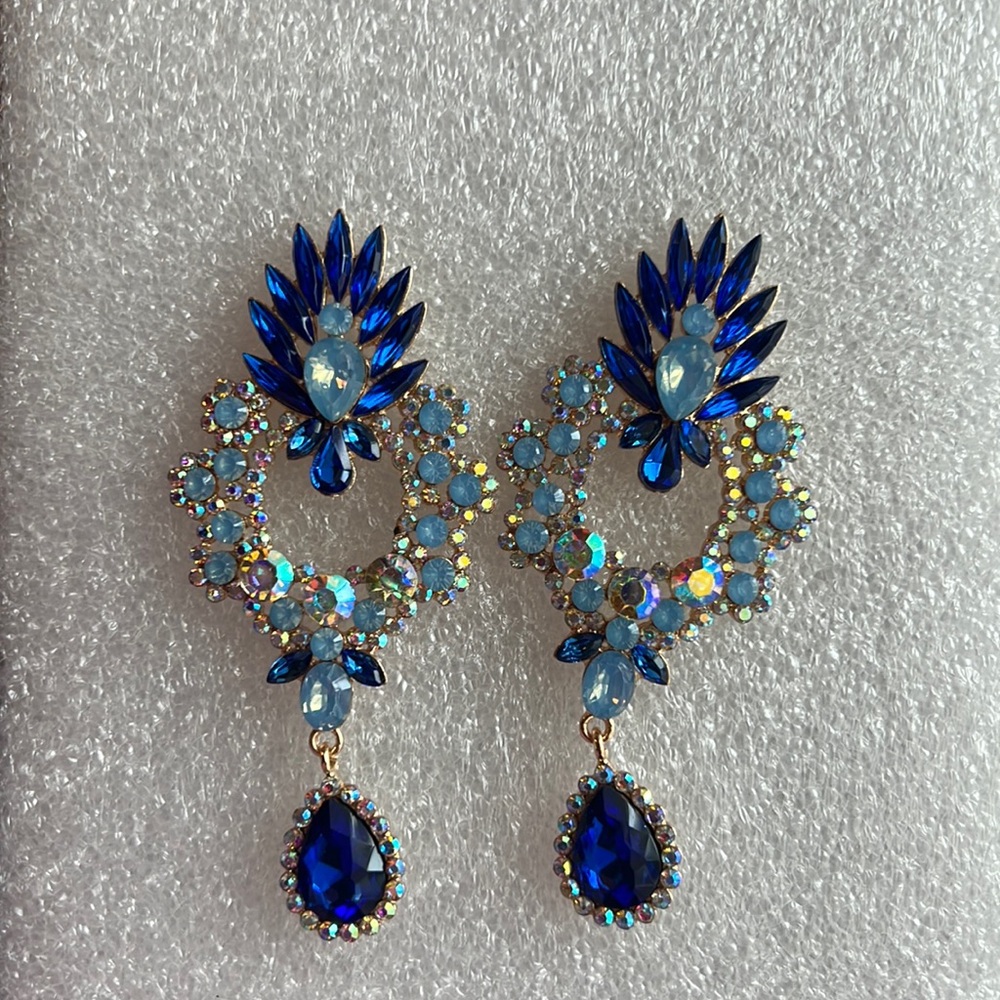 Rhinestone Drop Earrings
